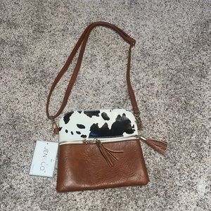 Jen & Co Cow print purse